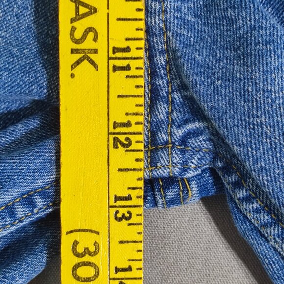 H&M 90's Baggy Jeans women's sz 12 medium washed denim blue recycled collection - Picture 13 of 14